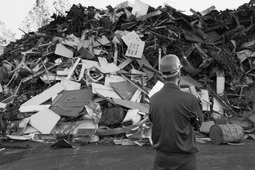 Professional waste clearance team