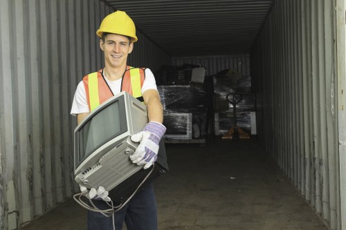 Storage solutions in a cleared New Cross garage